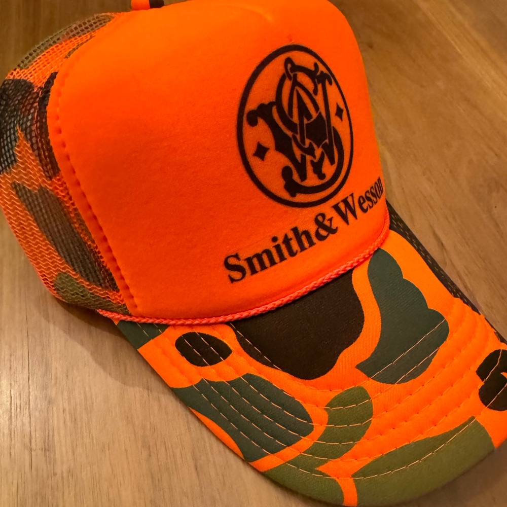 Smith and Wesson duck camo trucker hat Brand new